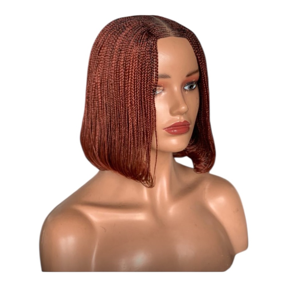 Elegant Auburn Braided Wig